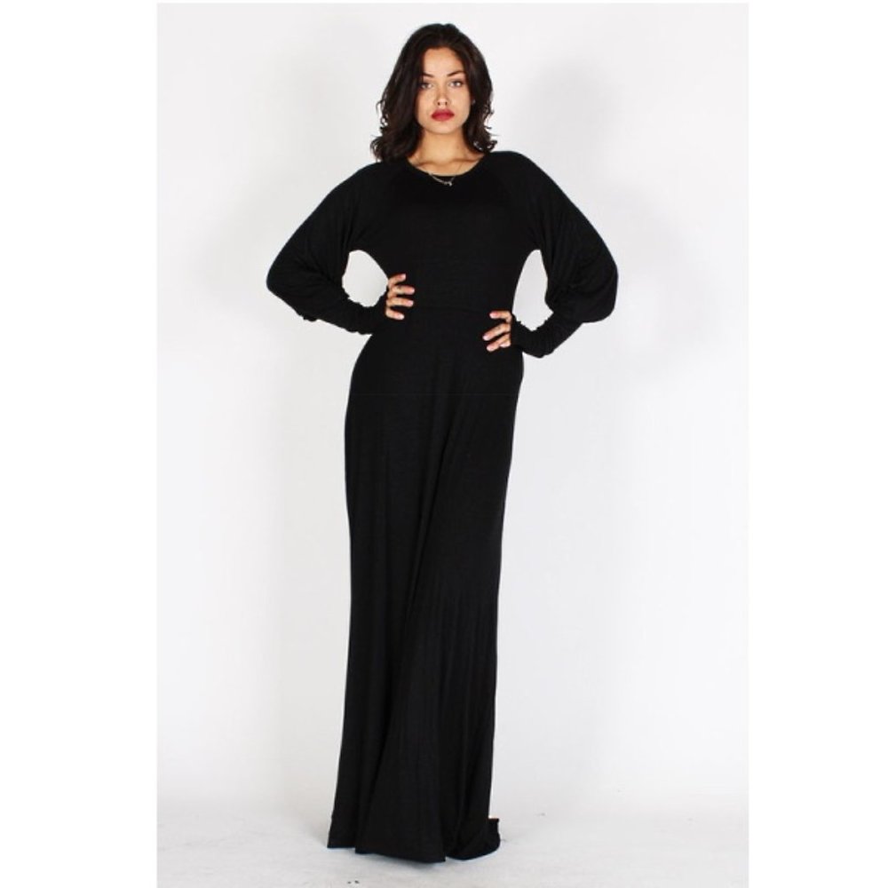 RESTOCKED Witchy Black Maxi Dress Small-3X